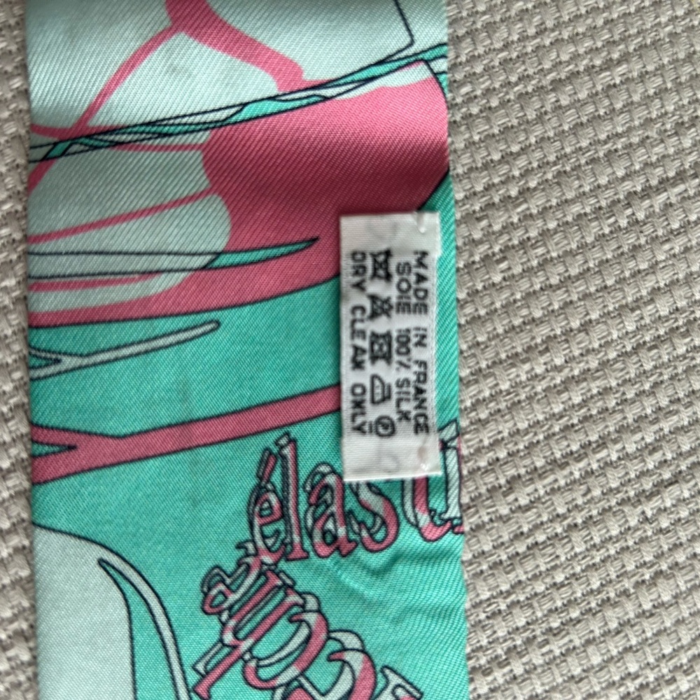 100% Authentic Vintage Hermes Twilly Scarf - Picture 7 of 7